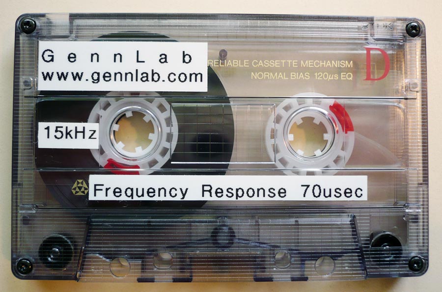 15kHz Frequency Response 70us Cassette sample