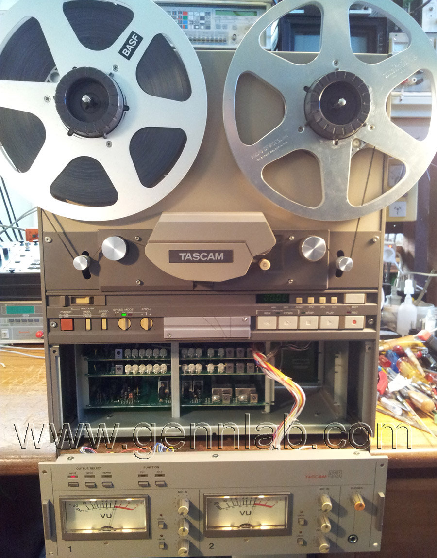 Tascam 42B under test Tascam 42B under test