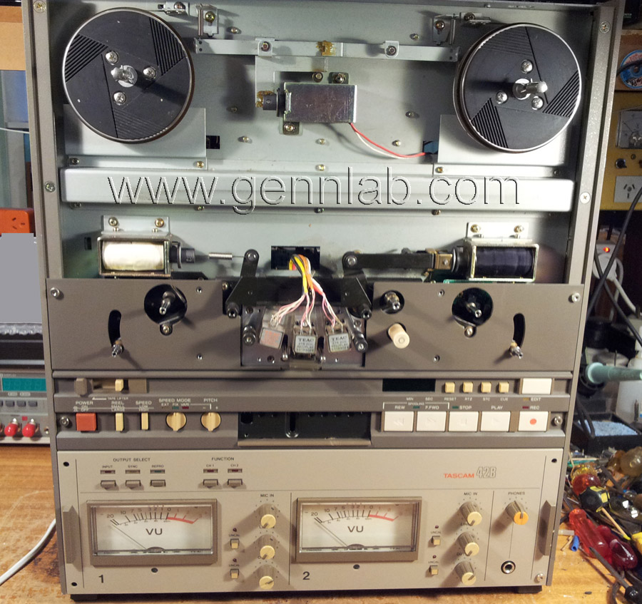 Tascam42B Dress Panel and rollers removed Tascam42B Dress Panel and rollers removed