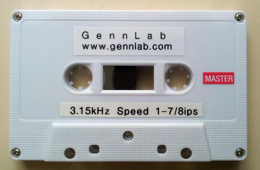 3.15 kHz 1 7/8 ips Speed Check Cassette sample