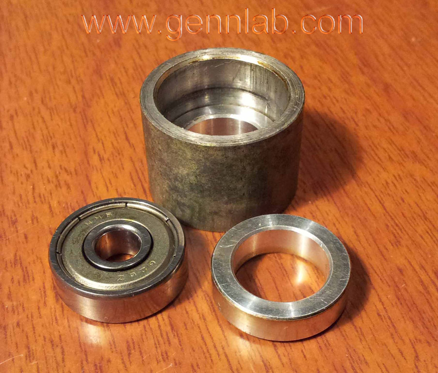 Tascam 42B Pinch Roller dismantled, rubber removed Tascam 42B Pinch Roller dismantled, rubber removed