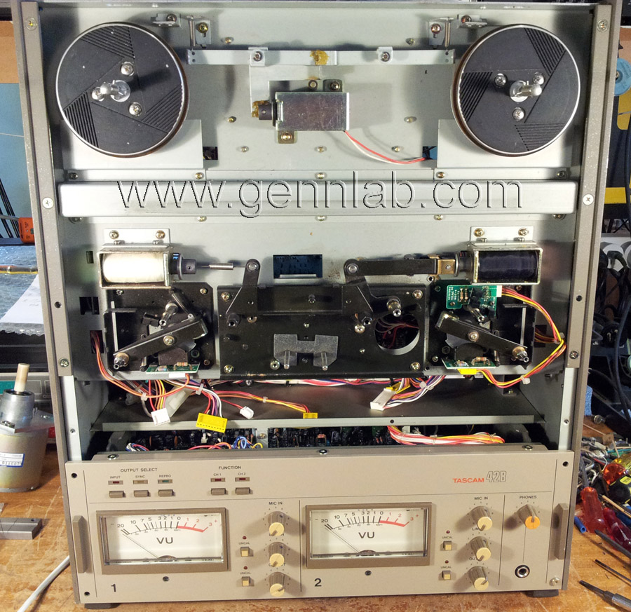 Tascam 42B Head Block, Rollers, Motor removed Tascam 42B Head Block, Rollers, Motor removed