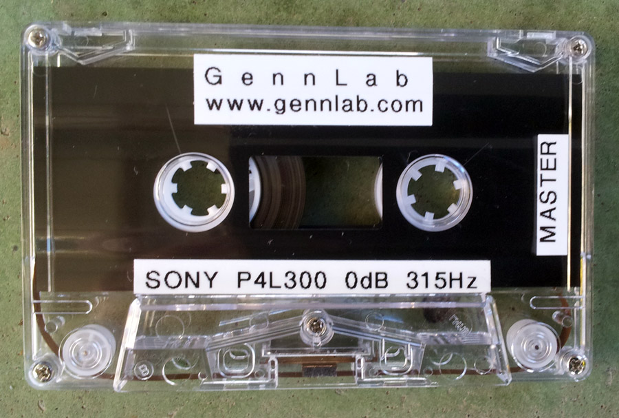Sample of SONY equivalent Standard Calibration Cassette